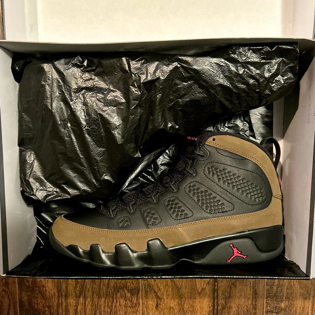 Brand New Jordan 9 Retro “Olive” (2024)